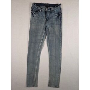 Silver Jeans Co Amy Skinny Jeans‎ Light Wash Embroidered Girls 12 Blue Denim